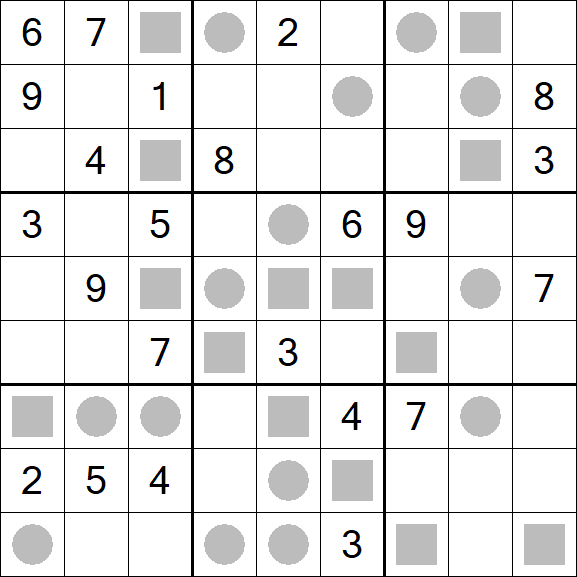 Even-Odd Sudoku - Difficile