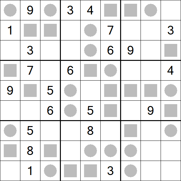 Even-Odd Sudoku - Difficile
