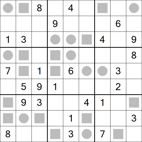 Even-Odd Sudoku - Difficile