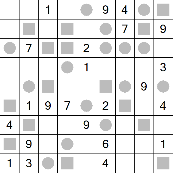 Even-Odd Sudoku - Difficile