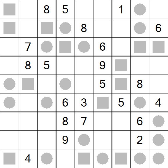 Even-Odd Sudoku - Difficile