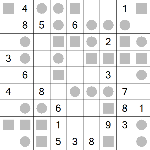 Even-Odd Sudoku - Difficile