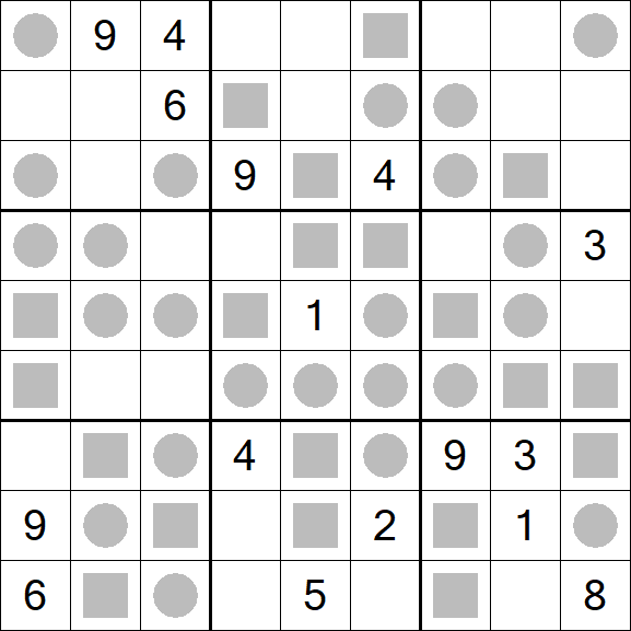 Even-Odd Sudoku - Difficile