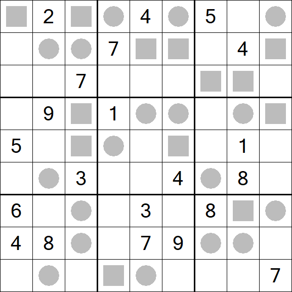 Even-Odd Sudoku - Hard