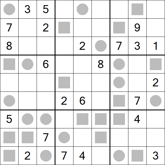 Even-Odd Sudoku - Difficile