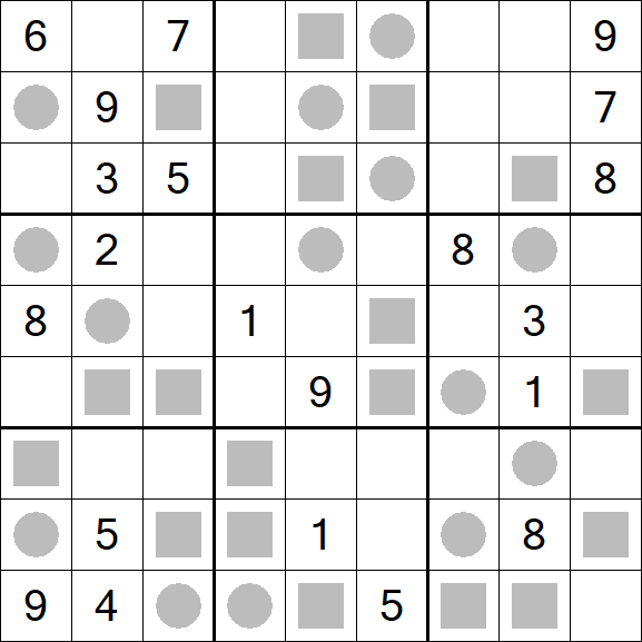 Even-Odd Sudoku - Difficile