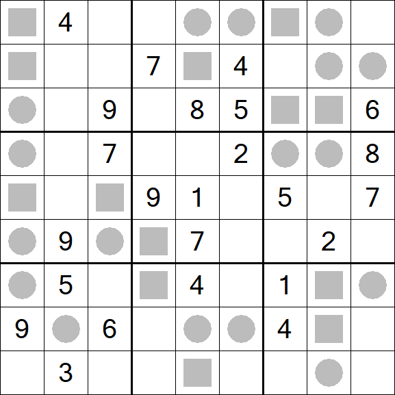 Even-Odd Sudoku - Difficile
