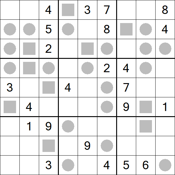 Even-Odd Sudoku - Difficile