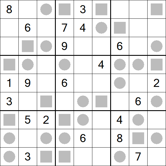 Even-Odd Sudoku - Difficile