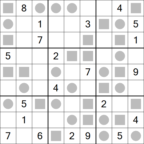 Even-Odd Sudoku - Difficile