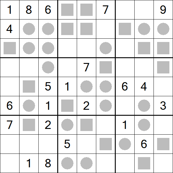 Even-Odd Sudoku - Difficile