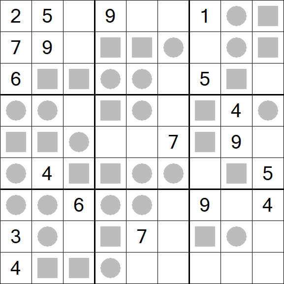 Even-Odd Sudoku - Difficile