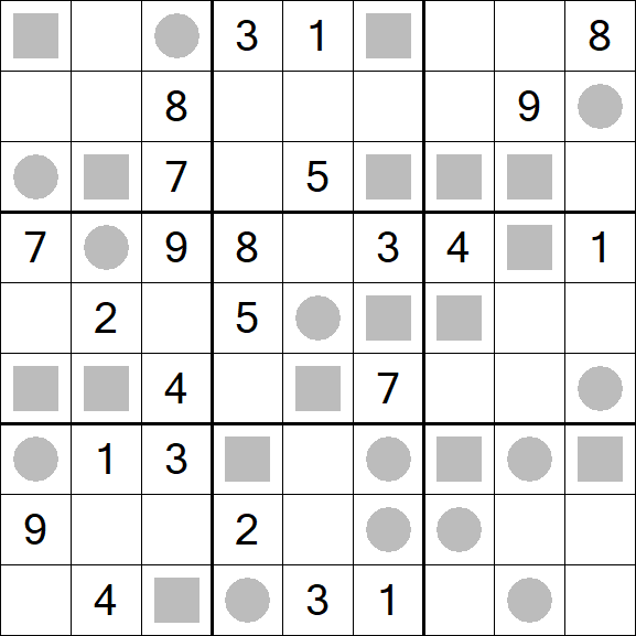Even-Odd Sudoku - Difficile