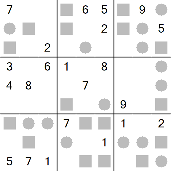 Even-Odd Sudoku - Difficile