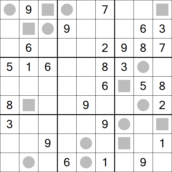 Even-Odd Sudoku - Difficile