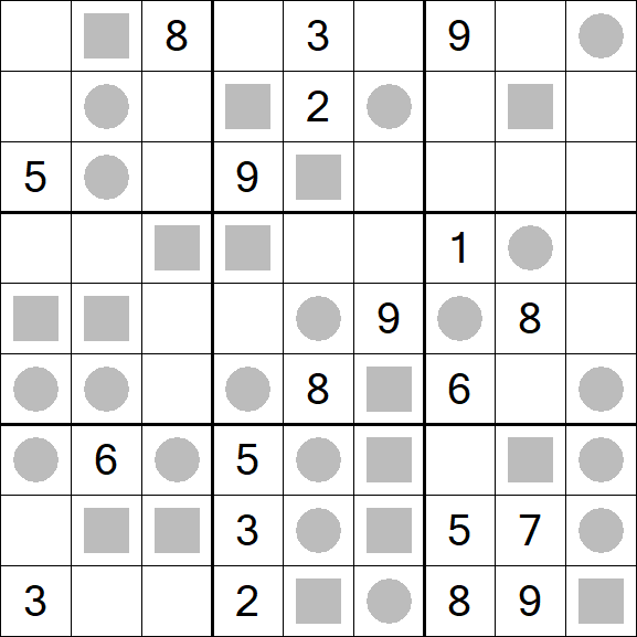 Even-Odd Sudoku - Difficile