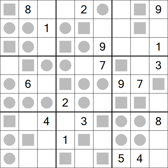 Even-Odd Sudoku - Schwierig
