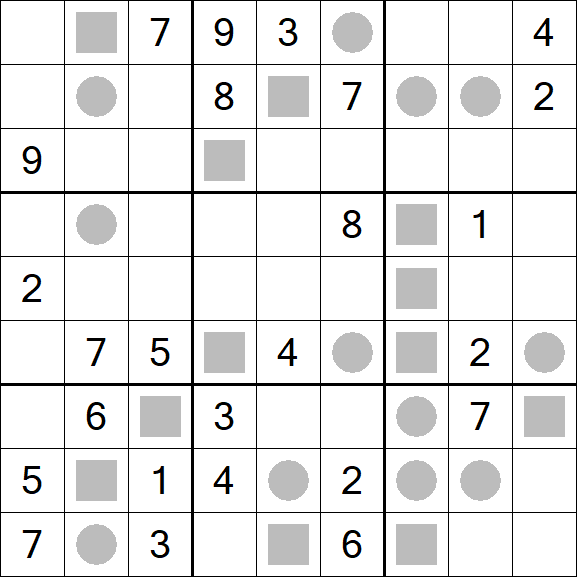 Even-Odd Sudoku - Difficile