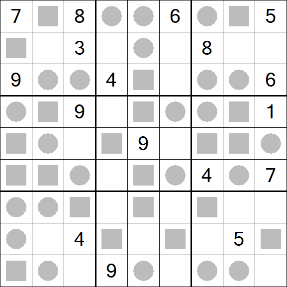 Even-Odd Sudoku - Difficile