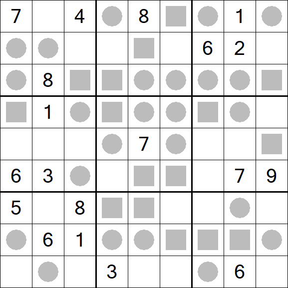 Even-Odd Sudoku - Difficile