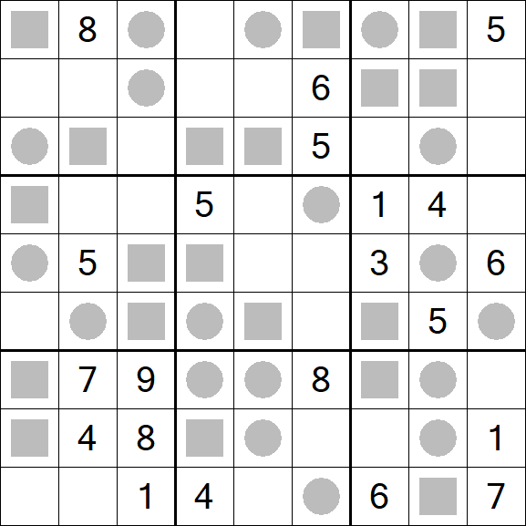 Even-Odd Sudoku - Difficile