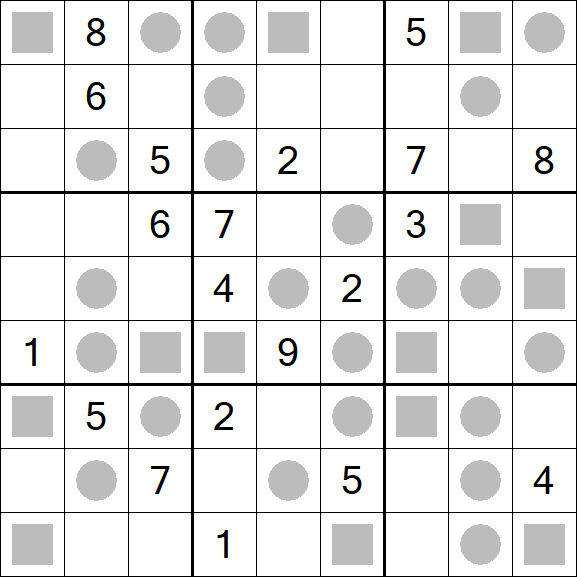 Even-Odd Sudoku - Difficile