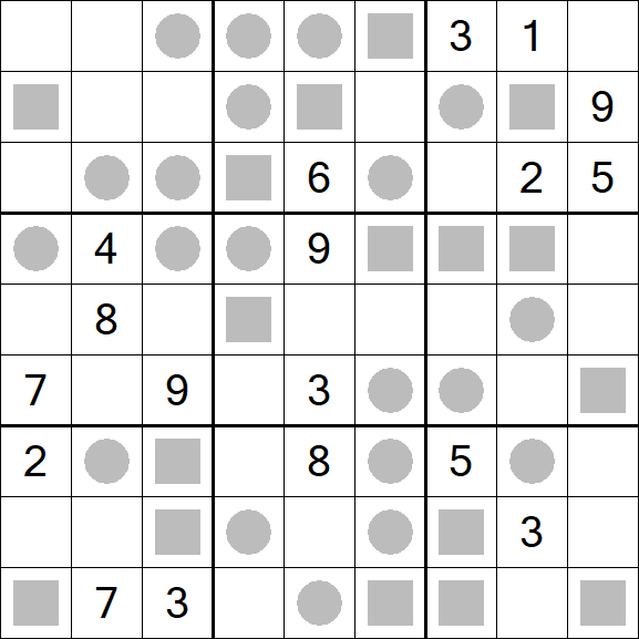 Even-Odd Sudoku - Difficile