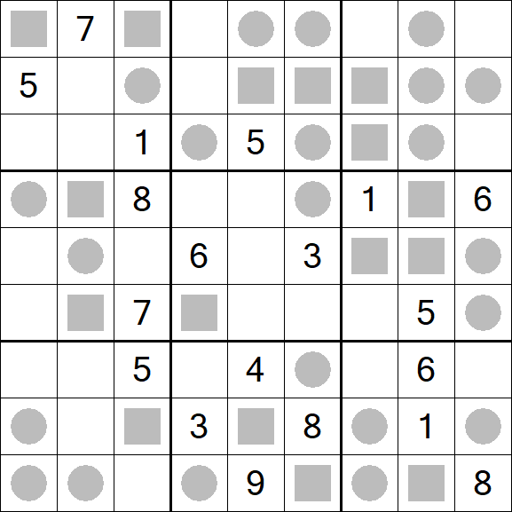 Even-Odd Sudoku - Difficile