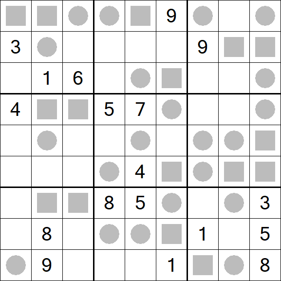 Even-Odd Sudoku - Difficile