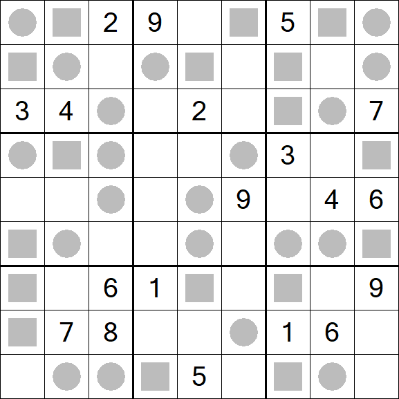 Even-Odd Sudoku - Difficile