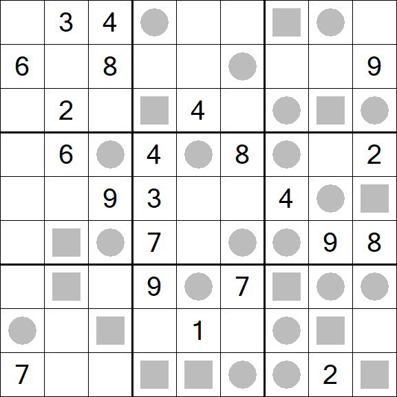 Even-Odd Sudoku - Difficile