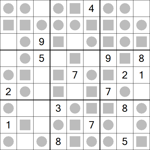 Even-Odd Sudoku - Difficile
