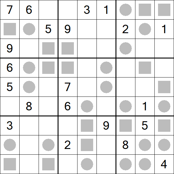 Even-Odd Sudoku - Difficile