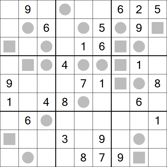 Even-Odd Sudoku - Difficile