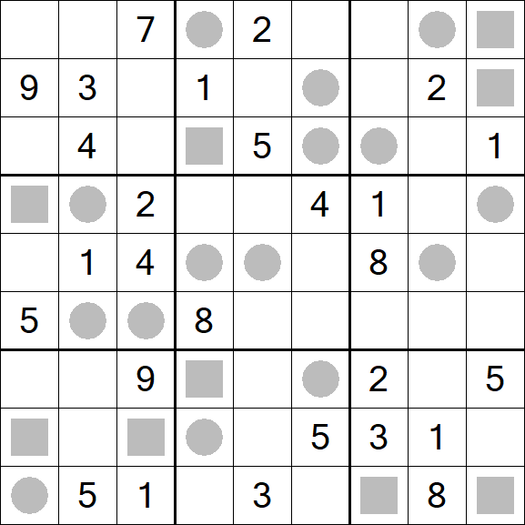 Even-Odd Sudoku - Difficile