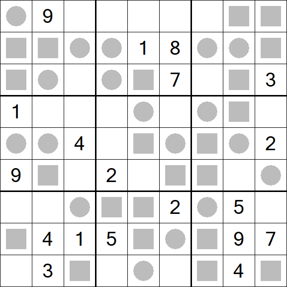 Even-Odd Sudoku - Difficile