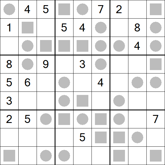 Even-Odd Sudoku - Difficile