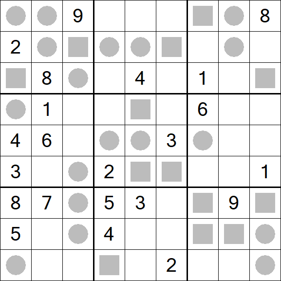 Even-Odd Sudoku - Difficile