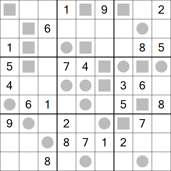 Even-Odd Sudoku - Difficile