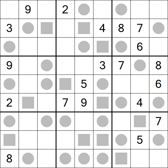 Even-Odd Sudoku - Difficile