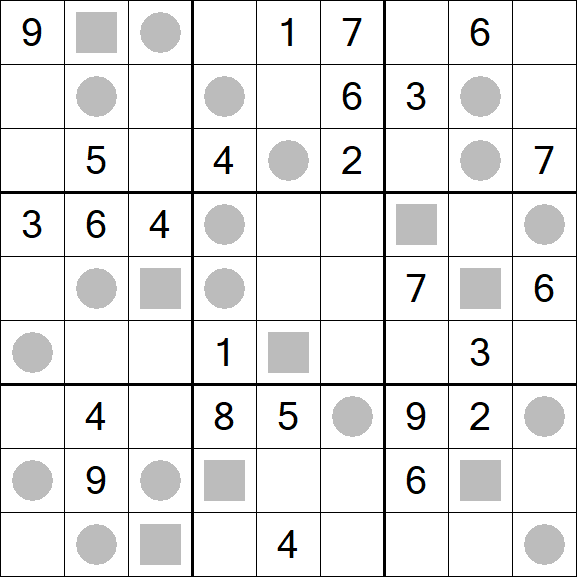 Even-Odd Sudoku - Difficile