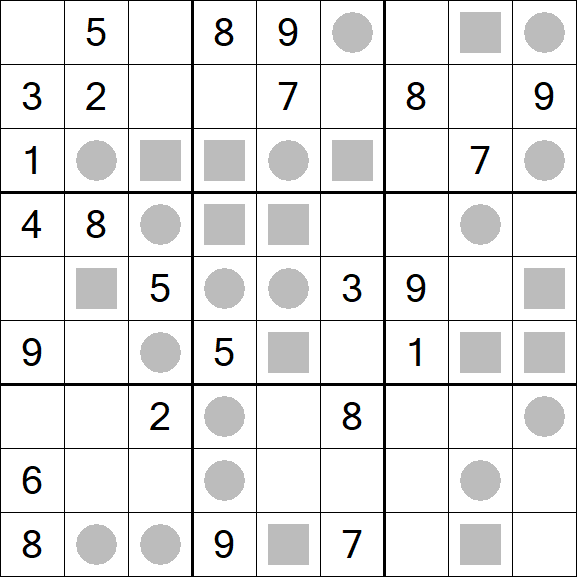 Even-Odd Sudoku - Difficile