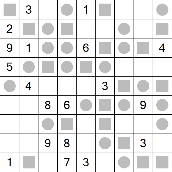 Even-Odd Sudoku - Difficile