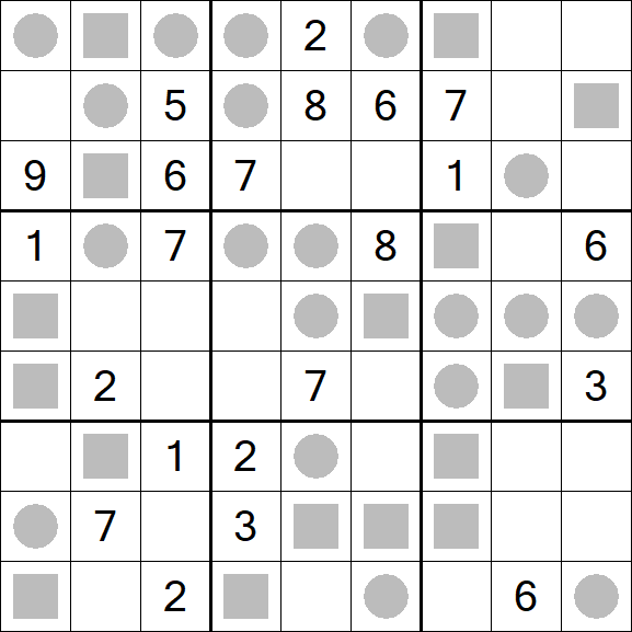 Even-Odd Sudoku - Hard