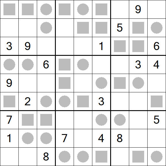 Even-Odd Sudoku - Difficile