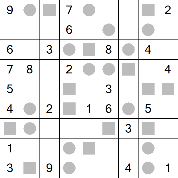 Even-Odd Sudoku - Difficile