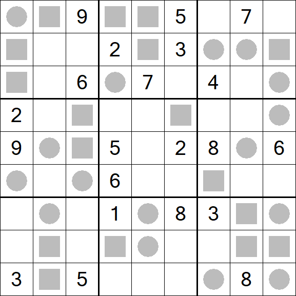 Even-Odd Sudoku - Difficile