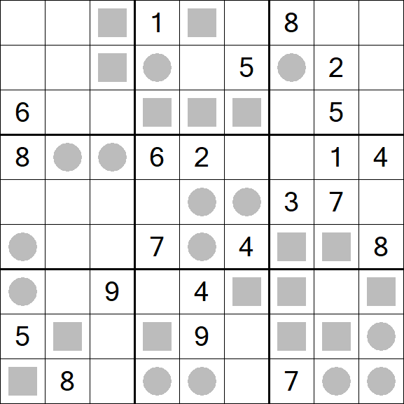 Even-Odd Sudoku - Difficile