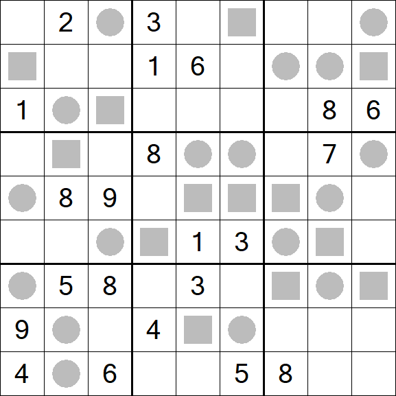 Even-Odd Sudoku - Difficile