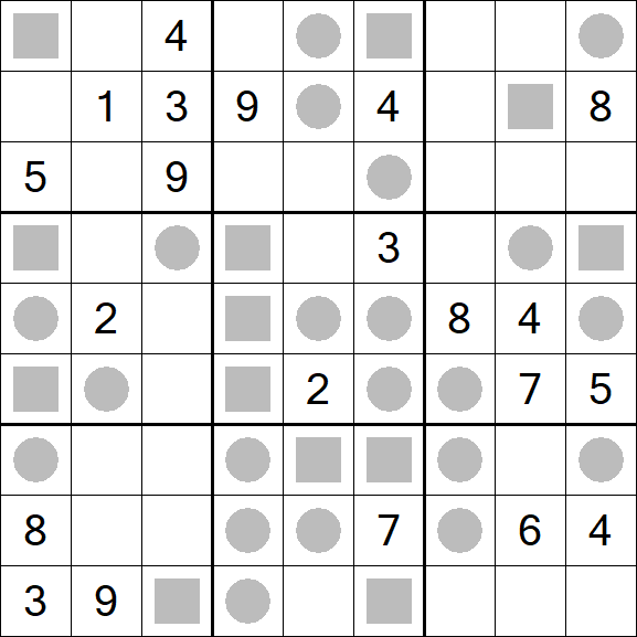 Even-Odd Sudoku - Difficile